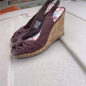 American Eagle Outfitters Chocolate Wedge Sandals